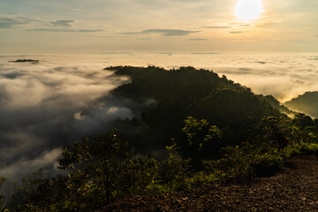 sunrise in the mountains