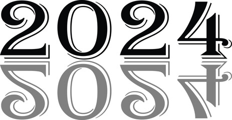 2024 text sign illustration