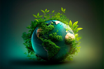 World environment and earth day concept with globe	 - obrazy, fototapety, plakaty