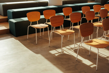 Fototapeta premium Chairs in meeting room.