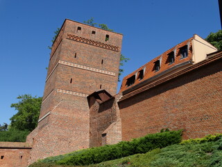 Krzywa wieża, Toruń, zabytki, miasto, architektura, baszta, budowla - obrazy, fototapety, plakaty