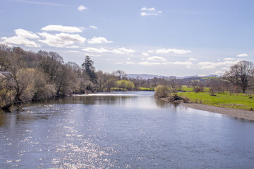 Obraz premium Glasbury on Wye in the springtime.