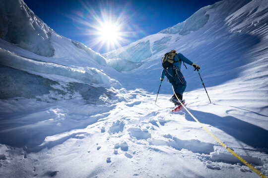 Pitztalgletscher beim Aufstieg