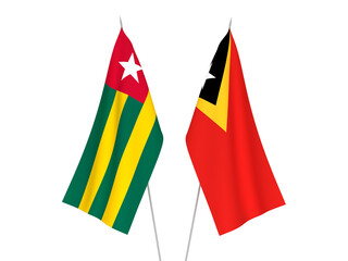 East Timor and Togolese Republic flags