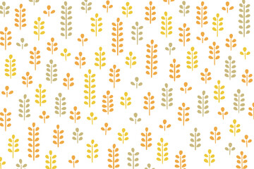 葉のイラスト模様