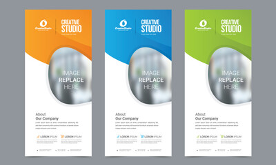Business rollup banner template