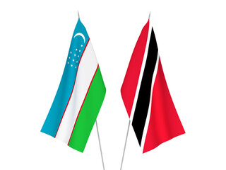 Uzbekistan and Republic of Trinidad and Tobago flags