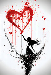 Romantic heart design