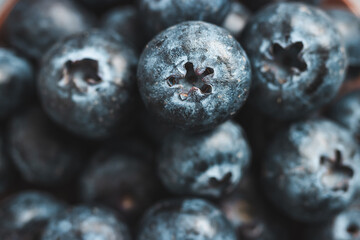 Fresh blueberries, close up view