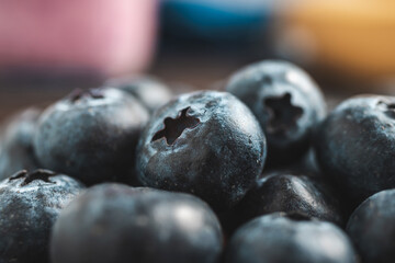 Fresh blueberries, close up view