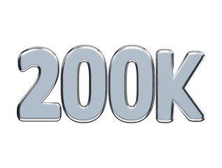 Follower celebration text effect 3d rendering vector icon illustration