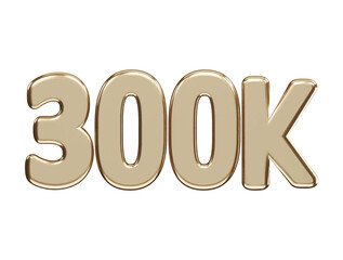 Follower celebration text effect 3d rendering vector icon illustration