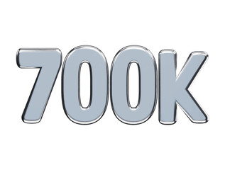 Follower celebration text effect 3d rendering vector icon illustration