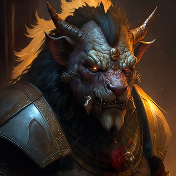 Portrait of a behemoth creature