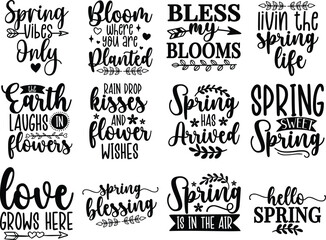 Spring Door Sign SVG Bundle  Spring Sign SVG Bundle