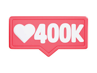 Social love react 3d rendering vector icon illustration