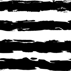 Handdrawn Dry Brush Seamless Strokes Vector Set