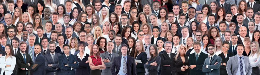 Business people group collage background