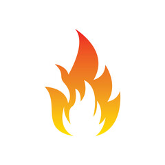 Fire logo design illustration and fire symbol