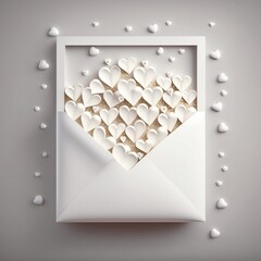 Valentine's Day: Generative AI - White Valentine's Letter
