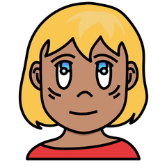 WOMEN5 filled outline icon