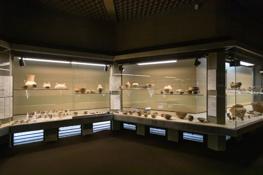 Exhibits in the archaelogical museum of Paolo Orsi
