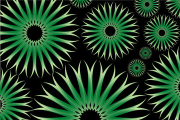 Fototapeta premium Abstract floral vector background with gradient colors 