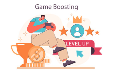 Passive income in the internet. Character making money on game