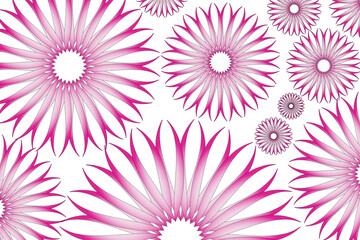 Fototapeta na wymiar Abstract floral vector background with gradient colors 