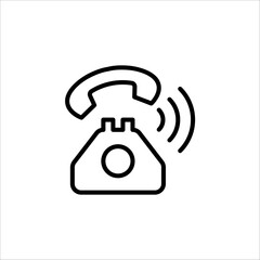 Obraz premium Phone Call icon. Vector Ringing Phone Icon on white background