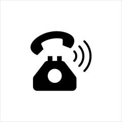 Obraz premium Phone Call icon. Vector Ringing Phone Icon on white background