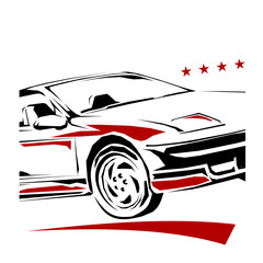 automotive club vector illustration logo