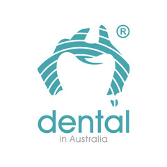 unique dental clinic logo with negative image