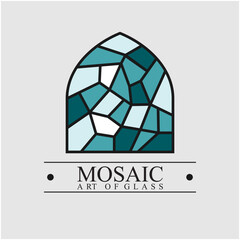 mosaic logo or stained glass window