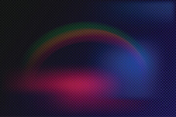 Abstract light lens effect