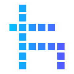 crossword gradient icon