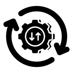 An icon design of setting update 