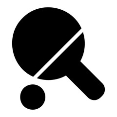 ping pong glyph icon