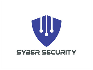 cyber security logo technology for your company, shield logo for security data 
