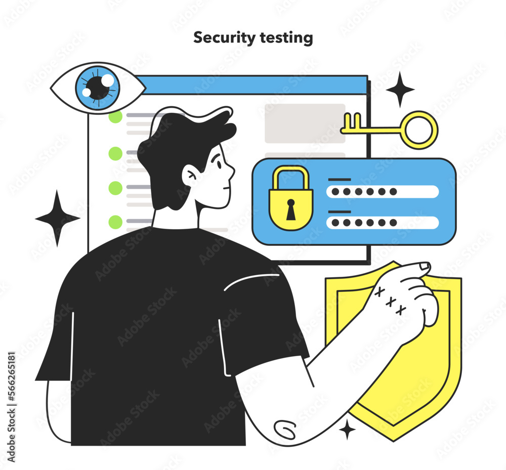Poster security testing technique. software testing methodology. it specialist