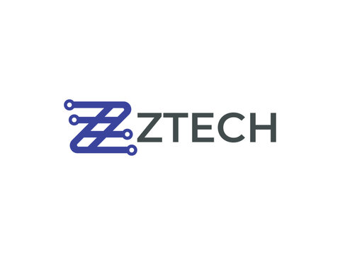 letter z tech logo design Vector template