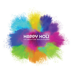 Happy holi indian spring festival of colors background