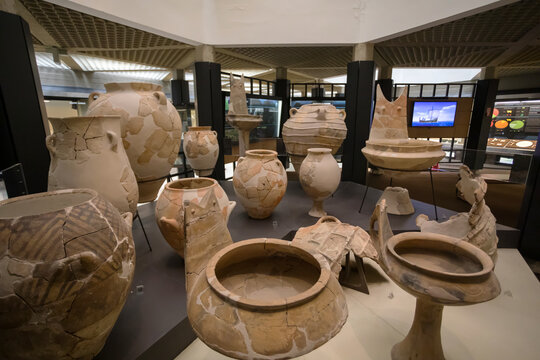 Exhibits in the archaelogical museum of Paolo Orsi
