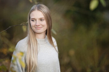 Junge Frau aus der Nähe von Köln, Deutschland.