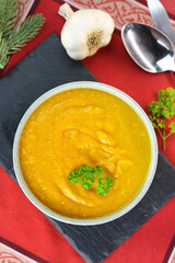 soupe de citrouille, velouté de potiron	