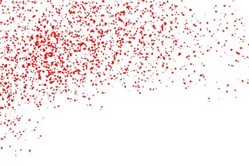 Red dots like blood on white background. Random Abstract pattern of upper part dot. illustration abstract design. wallpaper texture for print for text, sale and websites,  for display product