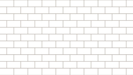 White brick wall as background