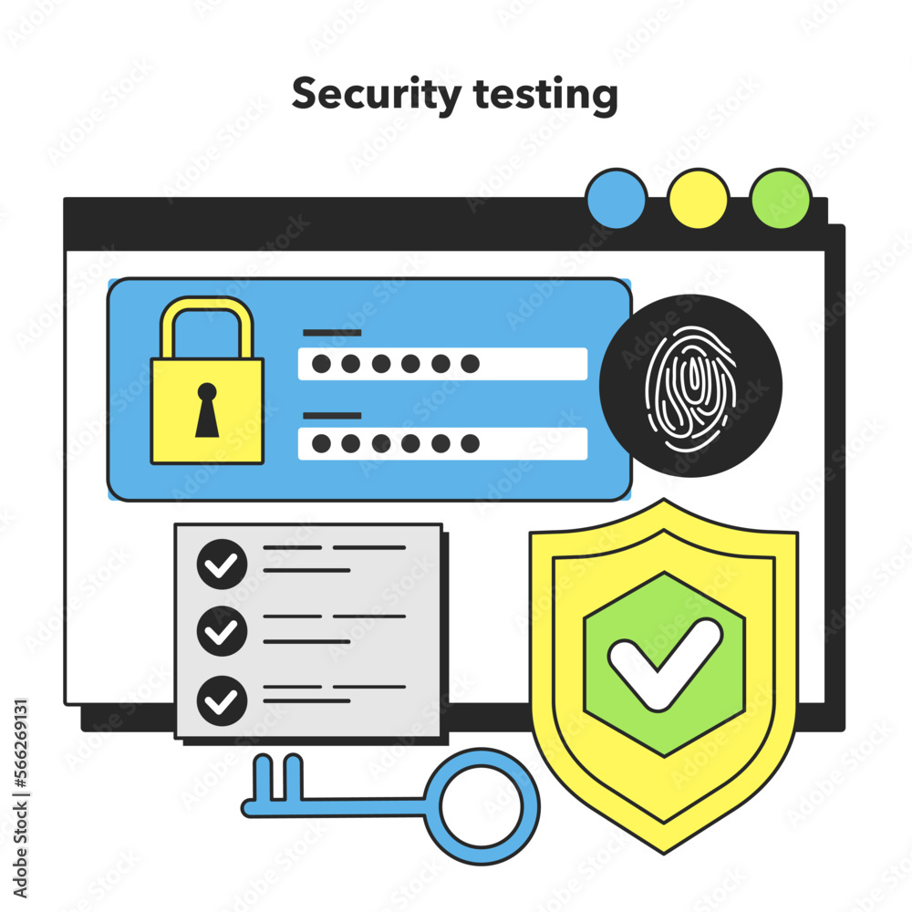 Poster security testing technique. software testing methodology. it specialist