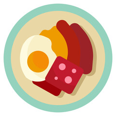 BREAKFAST flat icon