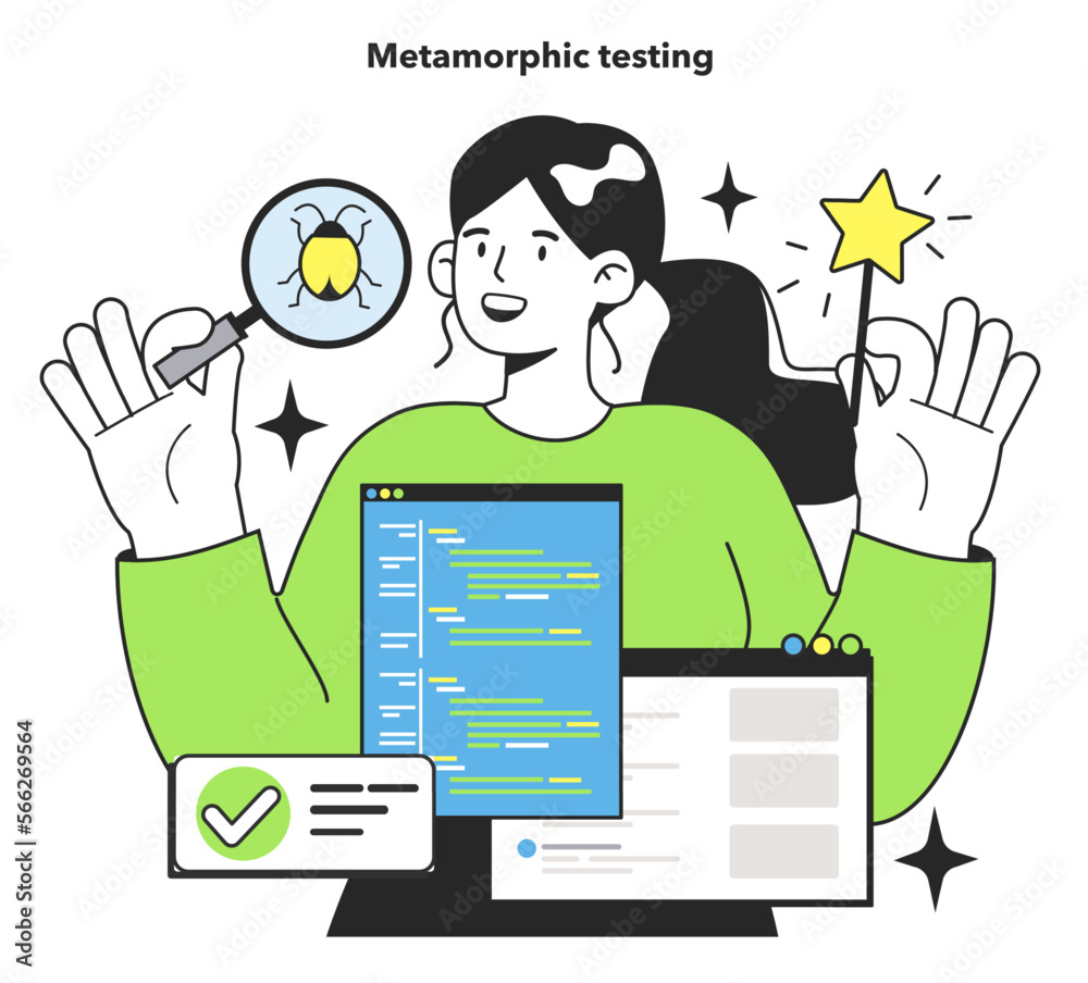 Poster metamorphic testing technique. software testing methodology. it specialist